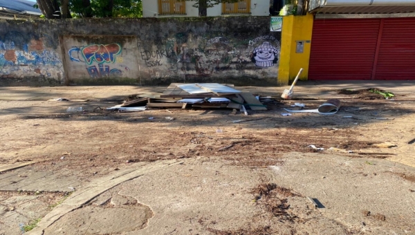 "Um ato covarde na calada da noite", diz vereador Pastor Arnaldo Barros sobre demolição de lojas na Benjamin Constant